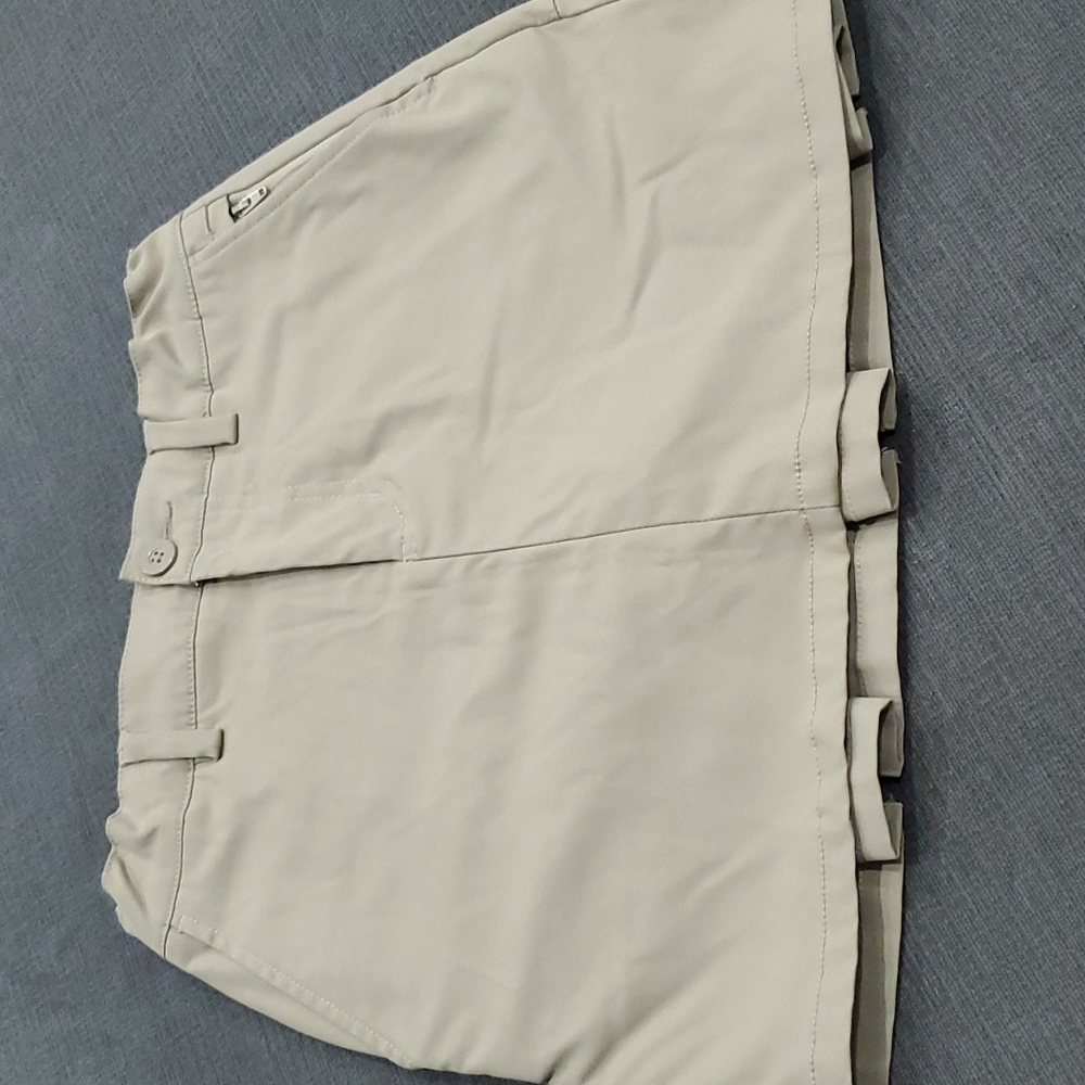 💥50% sale💥Lands End adjustable tan skorts sz10 #b224